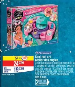 Clementoni - Cool Nail Art offre à 24,99€ sur Cora