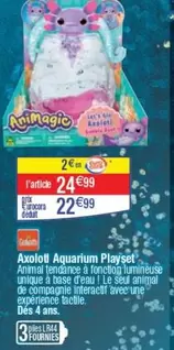 Animagic - Axolot Aquarium Playset offre à 24,99€ sur Cora