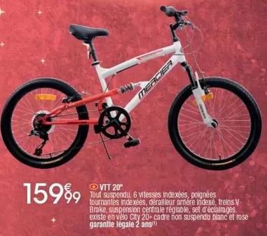 Mercier - Vtt 20" offre à 159,99€ sur Cora