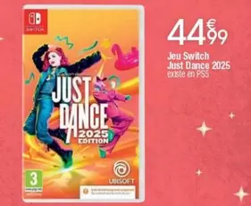 Jeu Switch Just Dance 2025 offre à 44,99€ sur Cora