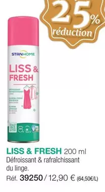 Stanhme - Liss & Fresh Defroissant & Rafraîchissant Du Linge offre à 12,9€ sur Stanhome