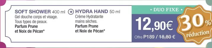 Soft Shower + Hydra Hand offre à 12,9€ sur Stanhome