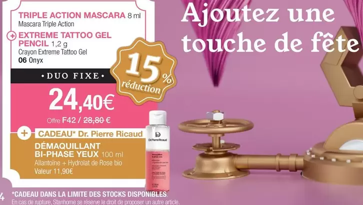 Dr. Pierre Ricaud - Démaquillant Bi Phase Yeux offre à 24,4€ sur Stanhome