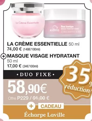 Kiotis - La Creme Essentielle  offre à 58,9€ sur Stanhome