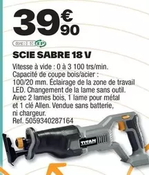 Scie Sabre 18 V