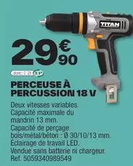 Titan - Perceuse A Percussion 18 V