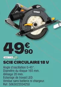 Scie Circulaire 18 V