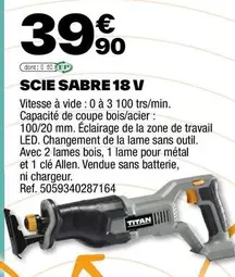 Scie Sabre 18 V