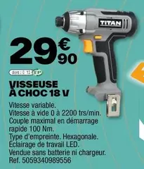 Titan - Visseuse A Choc 18 V