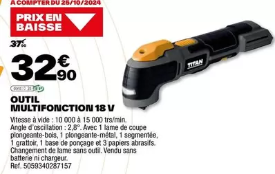 Outil Multifonction 18 V