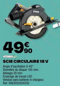 Scie Circulaire 18 V