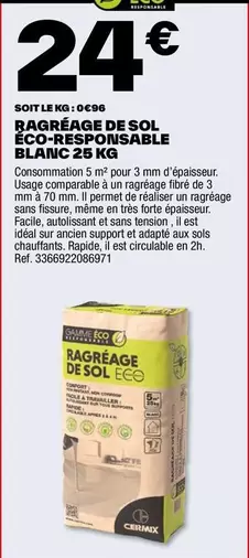 TOUS - Ragreage De Sol Eco-Responsable Blanc