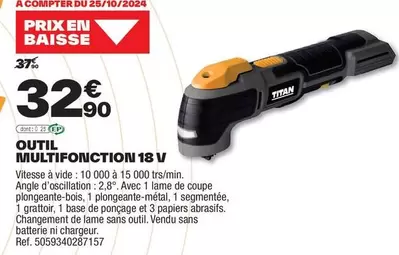 outil multifonction 18 v