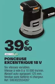 Ponceuse Excentrique 18 V