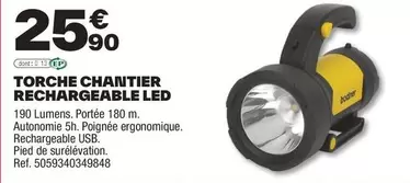 Torche Chantier Rechargeable Led