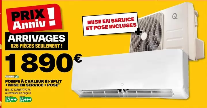 Offre spéciale : Pompe à Chaleur Bisplit + Minis en Serviée - Élégance Rose, performance optimale