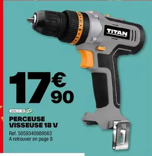 titan - perceuse visseuse 18 v