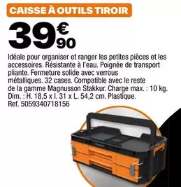 Magnusson - Caisse A Outils Tiroir