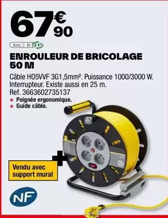 enrouleur de bricolage 50 m