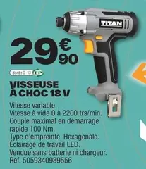 titan - visseuse a choc 18 v