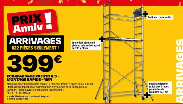 echaraudage presto 4.5 - imoutage rapide 414m