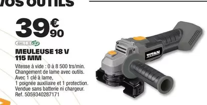 Mieleuse 18 V 115 Mim offre à 39,9€ sur Brico Dépôt