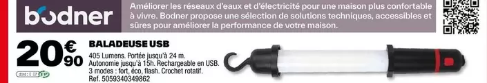 Baladeuse USB