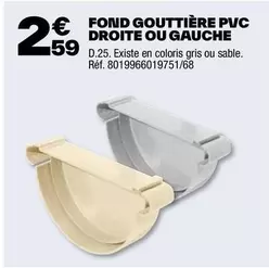 Fond Gouttière Pvc Droite Ou Gauche