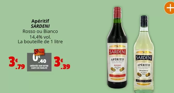 Sardeni - Apéritif offre à 3,39€ sur Coccinelle Express