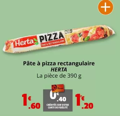 Herta - Pâte À Pizza Rectangulaire offre à 1,2€ sur Coccinelle Supermarché