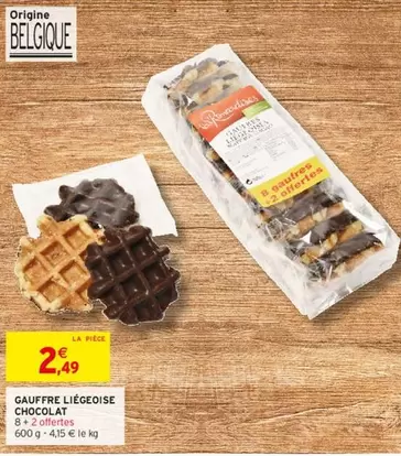 Gauffre Liegeoise Chocolat