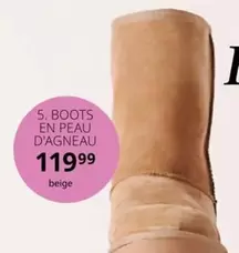 Boots En Peau D'Agneau offre à 119,99€ sur Ulla Popken