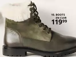 Boots En Cuir offre à 119,99€ sur Ulla Popken