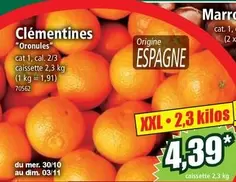 Cat - Clémentines offre à 4,39€ sur Norma