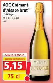 AOC -  Crémant D'Alsace Brut offre à 5,15€ sur Norma