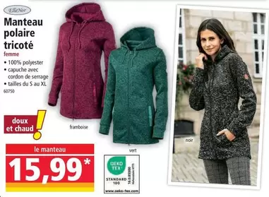 Tex - Manteau Polaire Tricoté offre à 15,99€ sur Norma