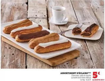 Assortiment D'Éclairs offre à 5€ sur Super U