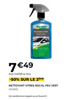 Feu Vert - Nettoyant Vitres 500 Ml