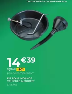 Autobest - Kit Pour Vidange Véhicule 