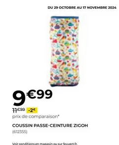 Zigoh - Coussin Passe-Ceinture 