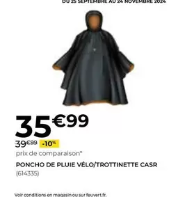 Casr - Poncho De Pluie Vélo/Trottinette 