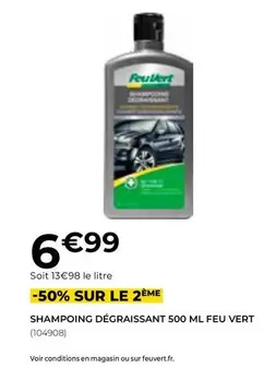 Feu Vert - Shampoing Dégraissant 500 Ml 