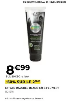 Feu Vert - Efface Rayures Blanc 150 G 