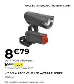 Fischer - Kit Éclairage Vélo Led Av/Arr