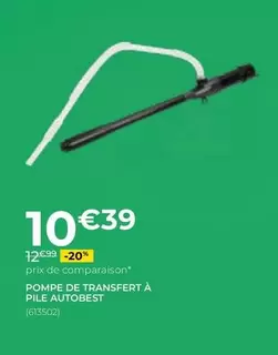 Autobest - Pompe De Transfert À Pile 