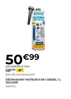 Walker - Décrassant Moteur 5 En 1 Diesel 1 L 