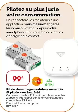 ENKI - Kit de Démarrage Modules Connectés avec Box Enki - Profitez de la connectivité et de la facilité d'utilisation dès maintenant !