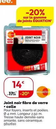 Joint Noir Fibre De Verre