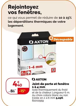 Axton - Joint De Porte Et Fenêtre 1 4 Mm