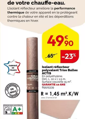 Dim - Isolant Réfecteur Polyvalent Triso Bulles